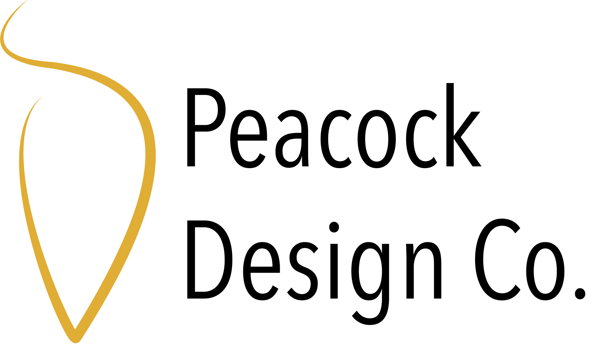 peacock logo gold