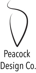 vertical peacock logo