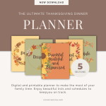 a quick glance at the cover pages for the ultimate thanksgiving planner.